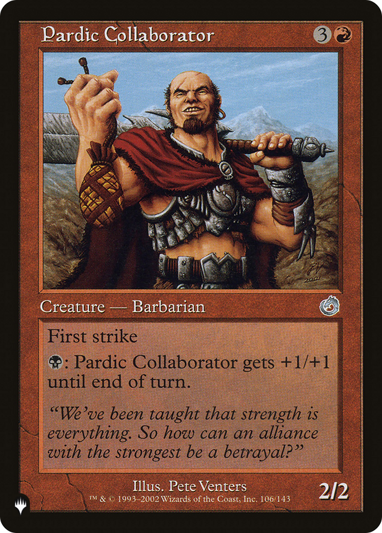Pardic Collaborator [The List] | Fandemonia Ltd