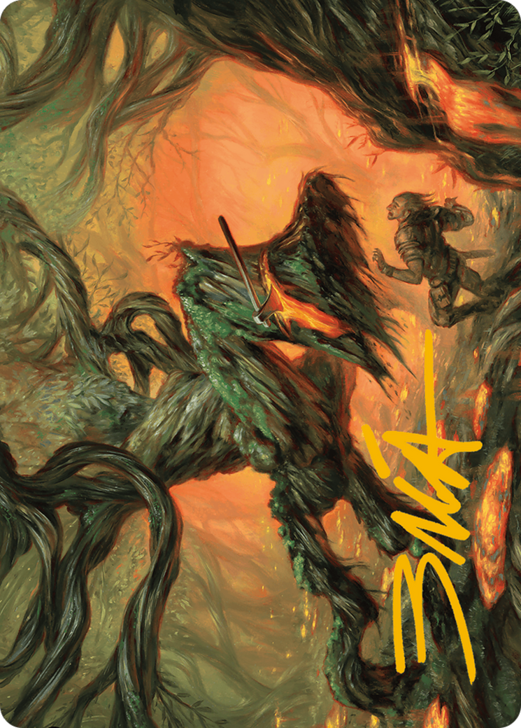 Stump Stomp Art Card (Gold-Stamped Signature) [Modern Horizons 3 Art Series] | Fandemonia Ltd
