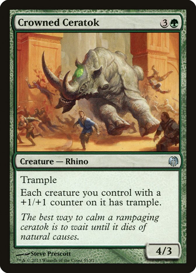 Crowned Ceratok [Duel Decks: Heroes vs. Monsters] | Fandemonia Ltd