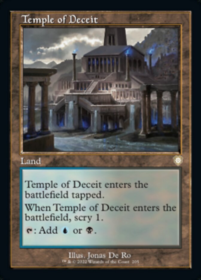 Temple of Deceit (Retro) [The Brothers' War Commander] | Fandemonia Ltd