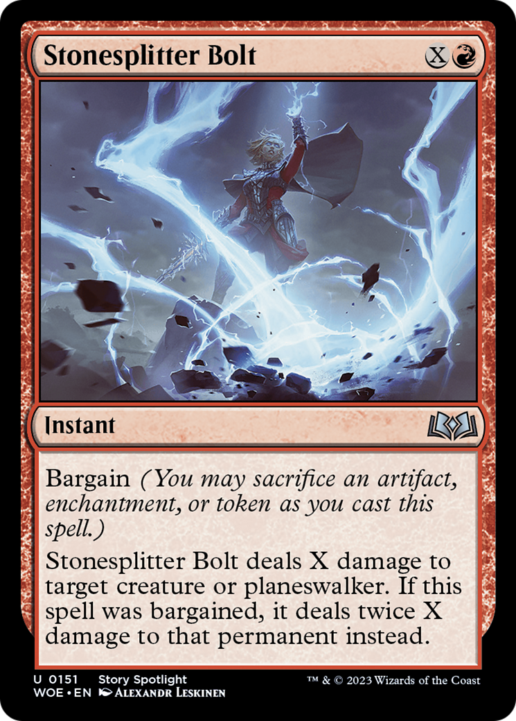 Stonesplitter Bolt [Wilds of Eldraine] | Fandemonia Ltd