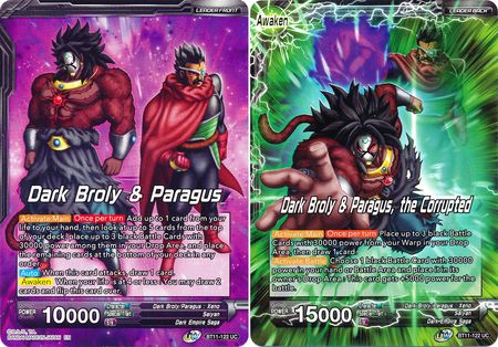Dark Broly & Paragus // Dark Broly & Paragus, the Corrupted (BT11-122) [Vermilion Bloodline 2nd Edition] | Fandemonia Ltd