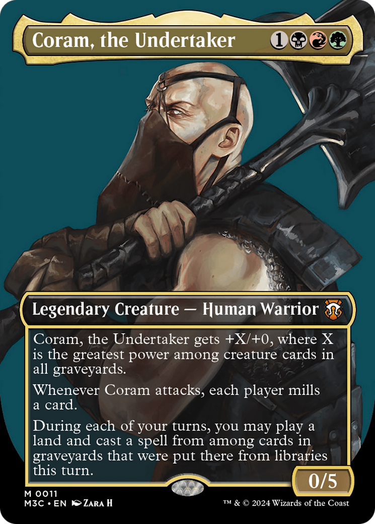 Coram, the Undertaker (Borderless) [Modern Horizons 3 Commander] | Fandemonia Ltd