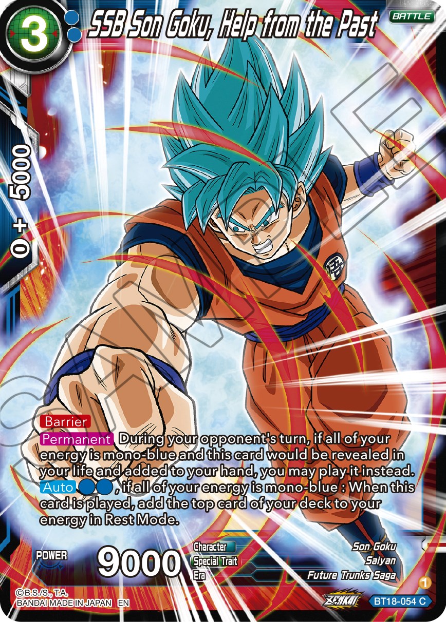 SSB Son Goku, Help from the Past (BT18-054) [Dawn of the Z-Legends] | Fandemonia Ltd