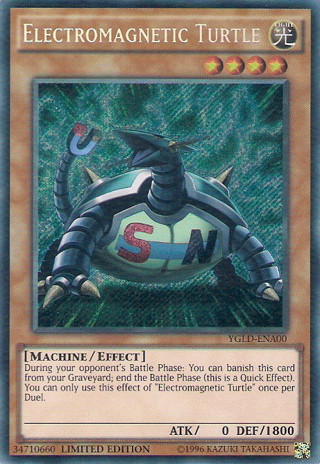 Electromagnetic Turtle [YGLD-ENA00] Secret Rare | Fandemonia Ltd