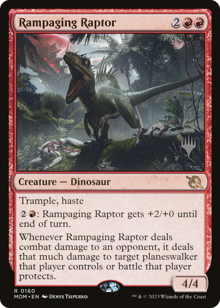 Rampaging Raptor (Promo Pack) [March of the Machine Promos] | Fandemonia Ltd