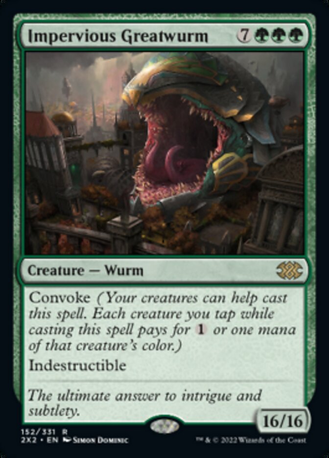 Impervious Greatwurm [Double Masters 2022] | Fandemonia Ltd