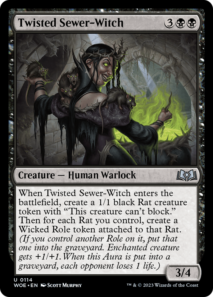 Twisted Sewer-Witch [Wilds of Eldraine] | Fandemonia Ltd