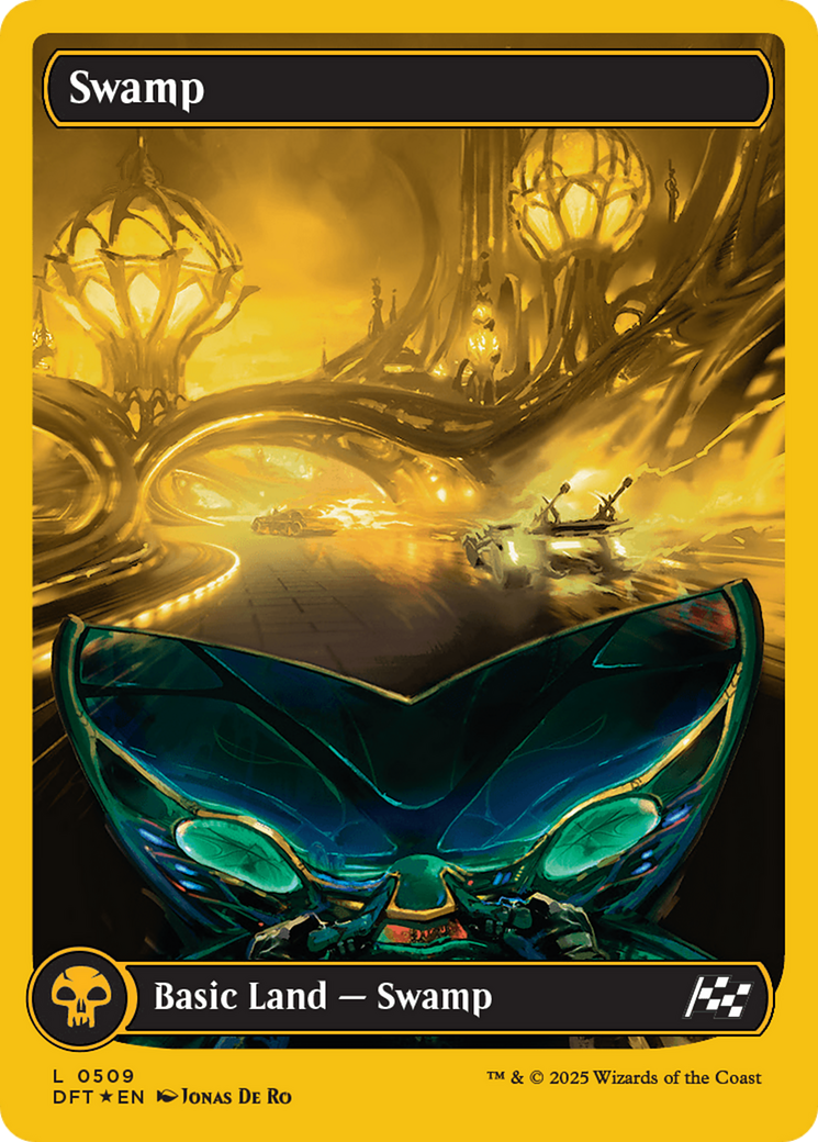 Swamp (0509) (First-Place Foil) [Aetherdrift] | Fandemonia Ltd