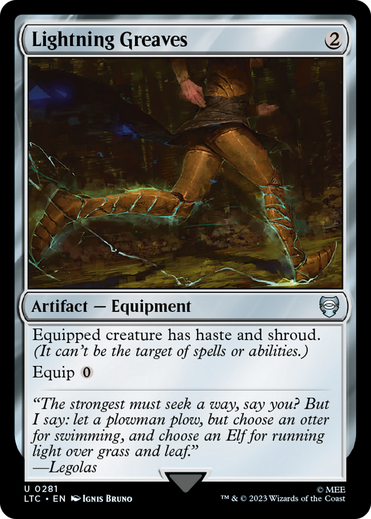 Lightning Greaves [The Lord of the Rings: Tales of Middle-Earth Commander] | Fandemonia Ltd