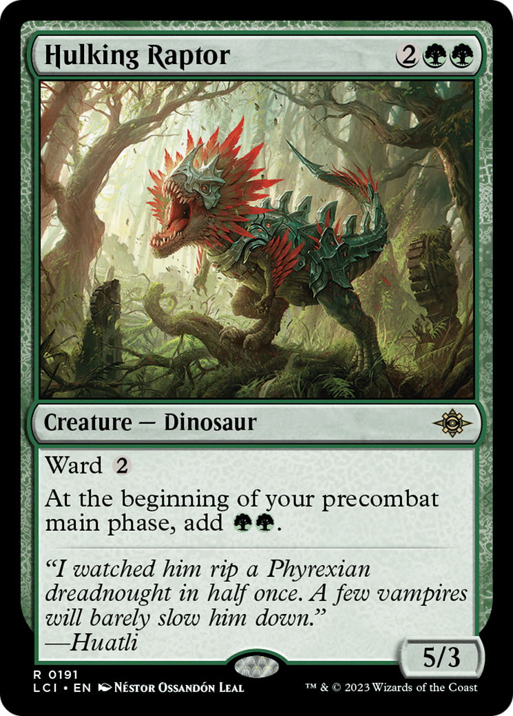 Hulking Raptor [The Lost Caverns of Ixalan] | Fandemonia Ltd