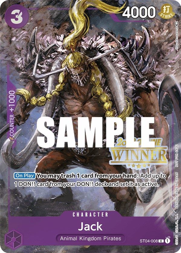Jack (Online Regional 2023) [Winner] [One Piece Promotion Cards] | Fandemonia Ltd