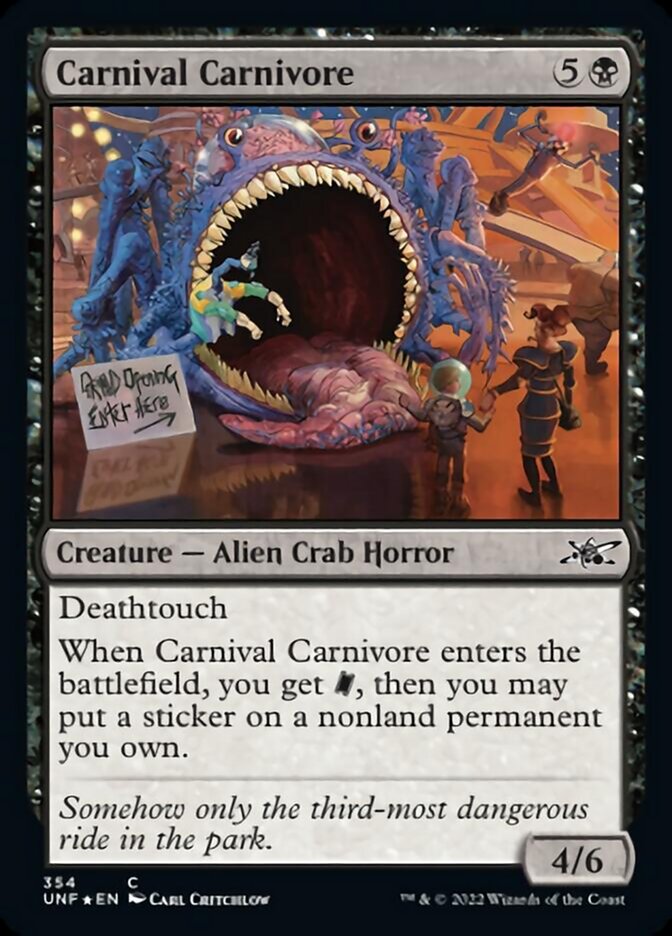 Carnival Carnivore (Galaxy Foil) [Unfinity] | Fandemonia Ltd
