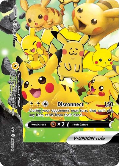 Pikachu V-UNION (SWSH141) (Celebrations) [Sword & Shield: Black Star Promos] | Fandemonia Ltd