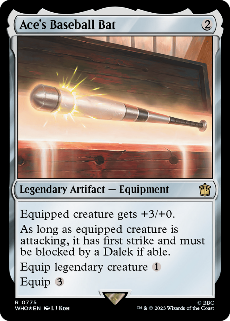 Ace's Baseball Bat (Surge Foil) [Doctor Who] | Fandemonia Ltd