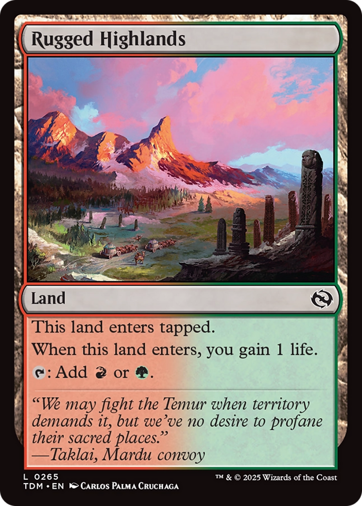 Rugged Highlands [Tarkir: Dragonstorm] | Fandemonia Ltd