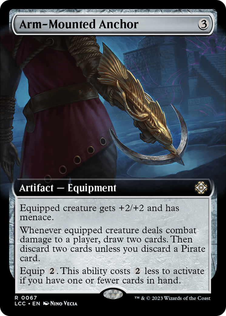 Arm-Mounted Anchor (Extended Art) [The Lost Caverns of Ixalan Commander] | Fandemonia Ltd