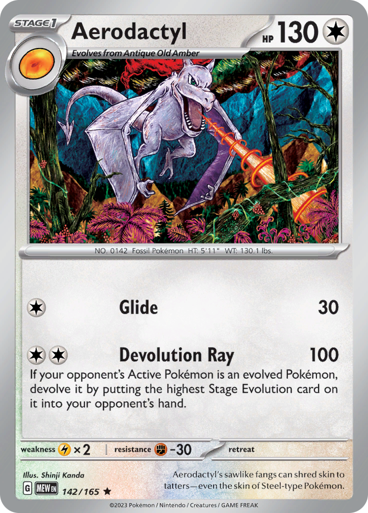 Aerodactyl (142/165) [Scarlet & Violet 151] | Fandemonia Ltd