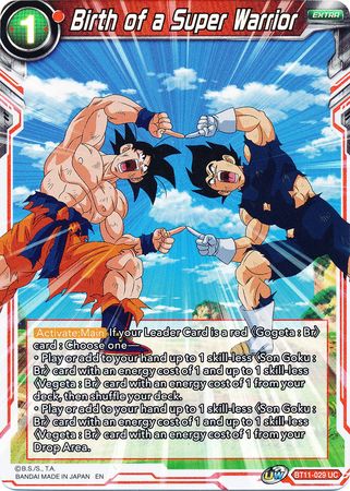 Birth of a Super Warrior (BT11-029) [Vermilion Bloodline 2nd Edition] | Fandemonia Ltd