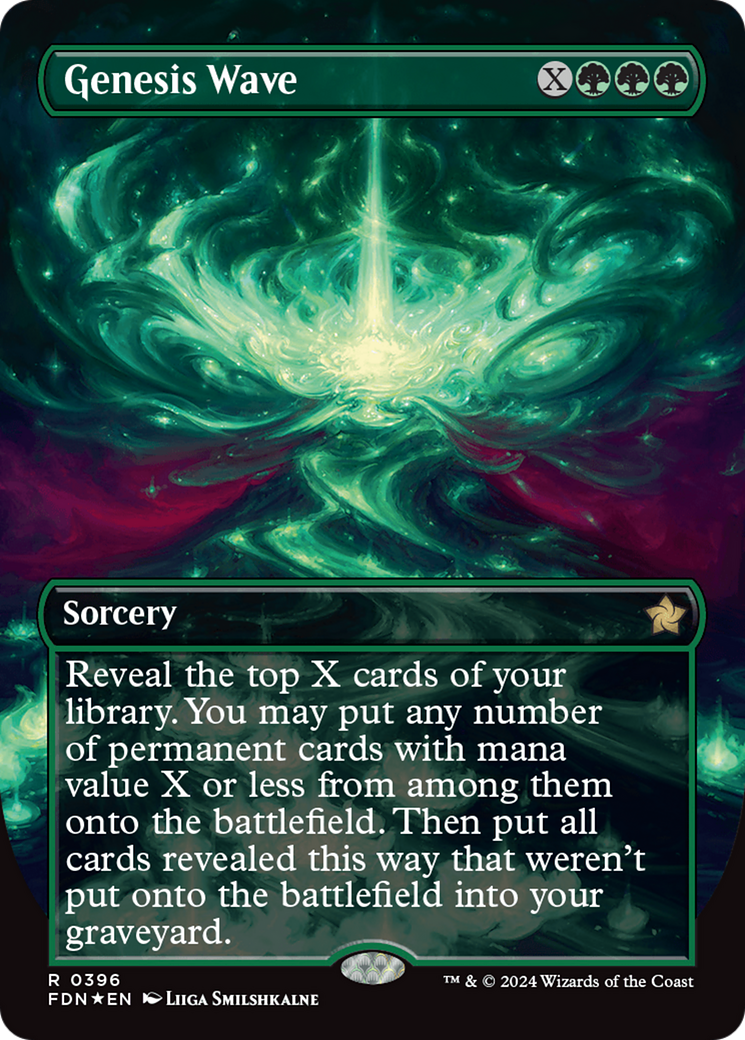 Genesis Wave (Borderless) (Mana Foil) [Foundations] | Fandemonia Ltd