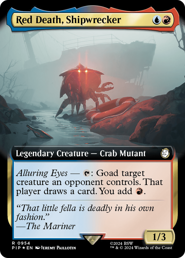 Red Death, Shipwrecker (Extended Art) (Surge Foil) [Fallout] | Fandemonia Ltd