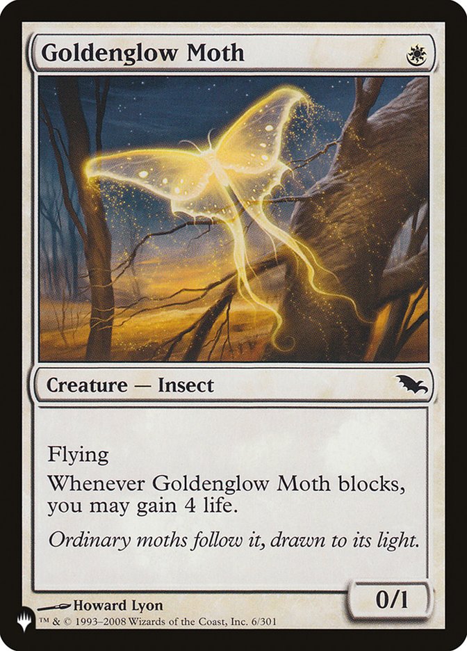 Goldenglow Moth [The List] | Fandemonia Ltd