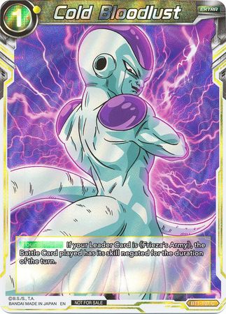 Cold Bloodlust (BT1-107) [Promotion Cards] | Fandemonia Ltd