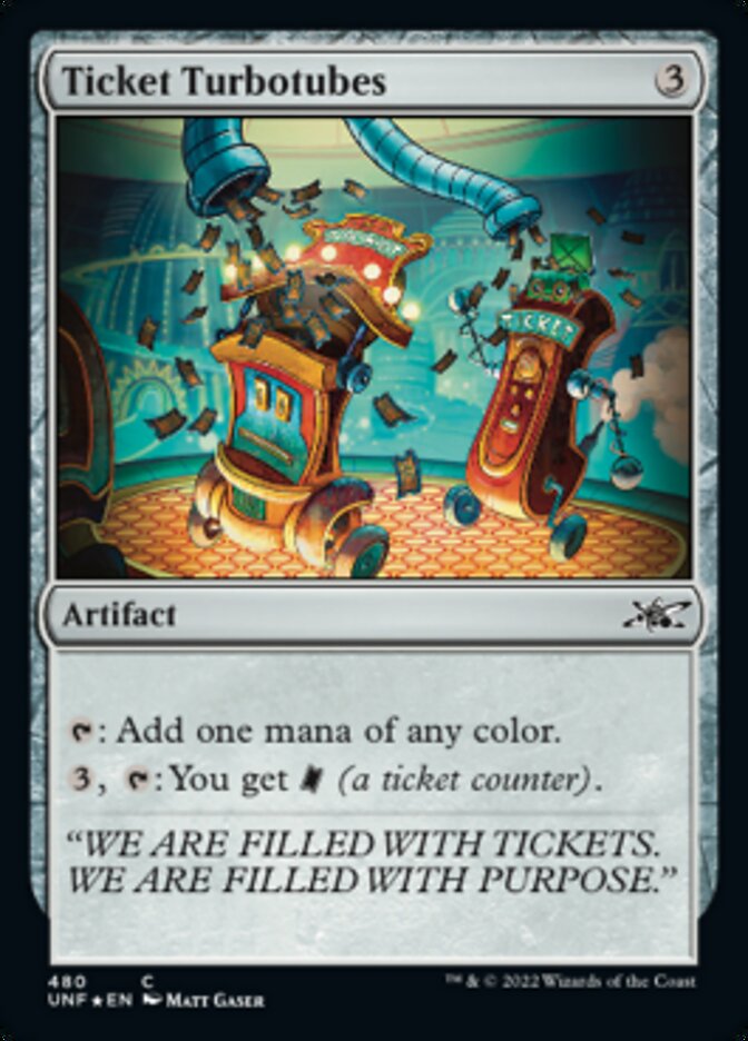 Ticket Turbotubes (Galaxy Foil) [Unfinity] | Fandemonia Ltd