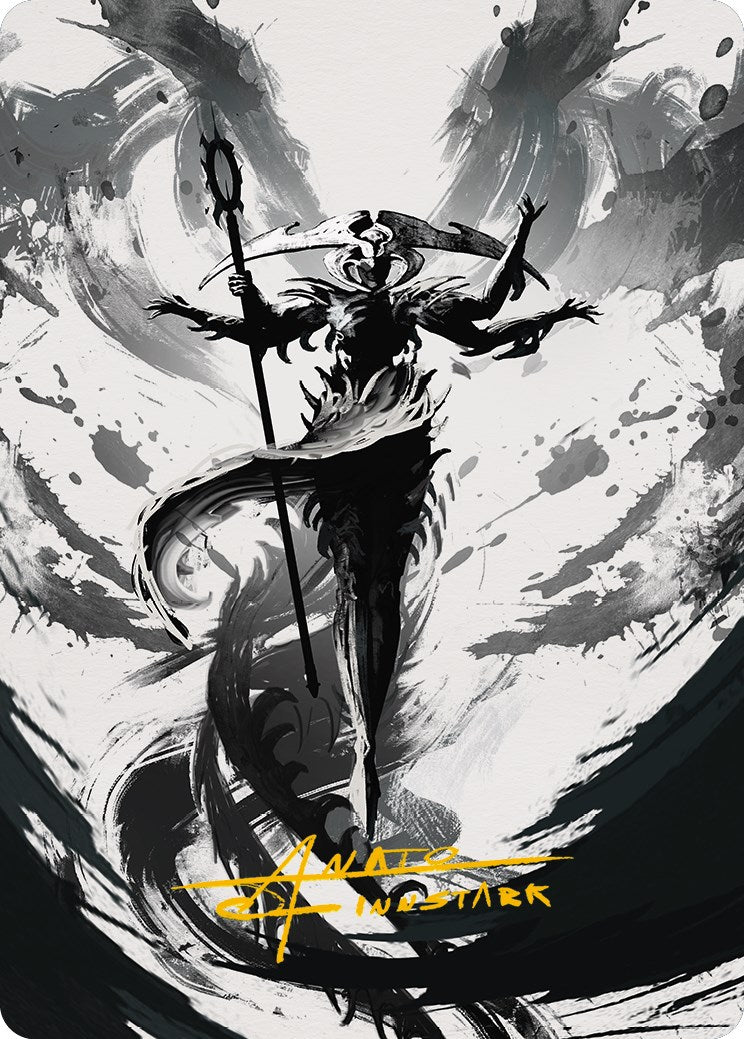Atraxa, Grand Unifier 2 Art Card (Gold-Stamped Signature) [Phyrexia: All Will Be One Art Series] | Fandemonia Ltd