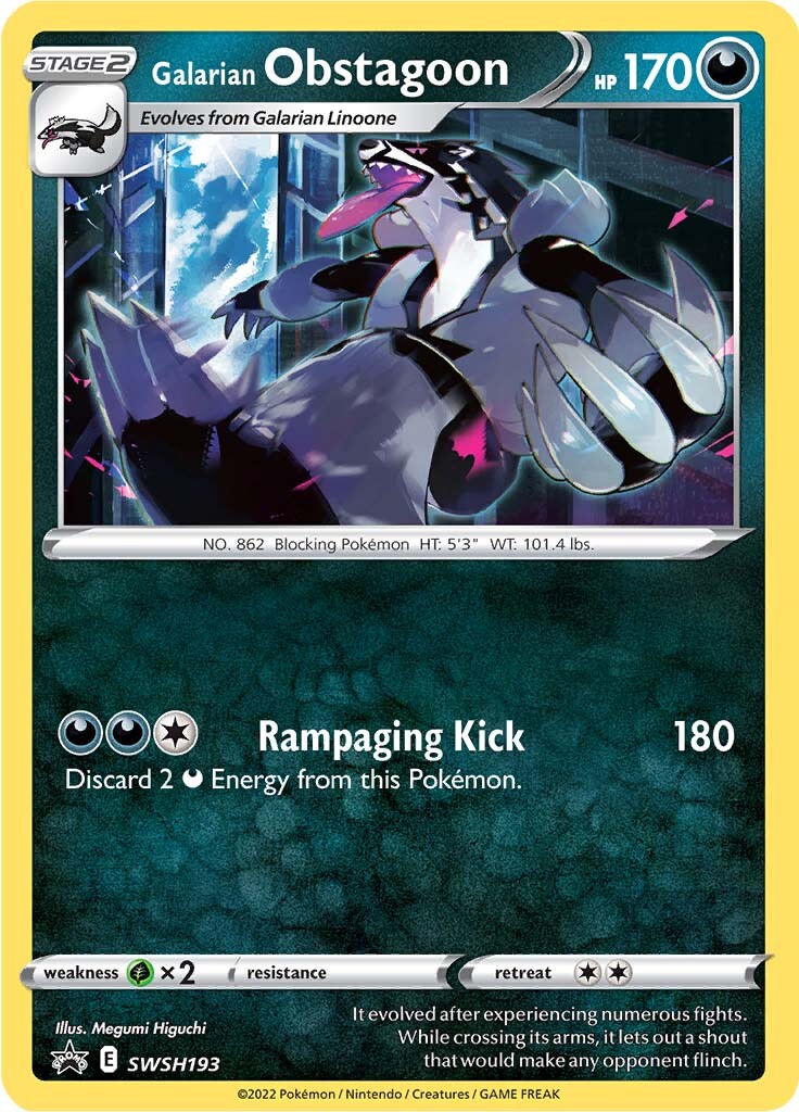 Galarian Obstagoon (SWSH193) [Sword & Shield: Black Star Promos] | Fandemonia Ltd