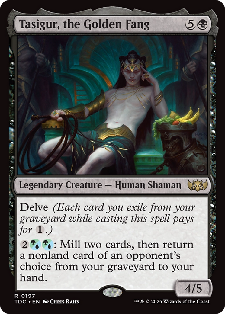 Tasigur, the Golden Fang [Tarkir: Dragonstorm Commander] | Fandemonia Ltd