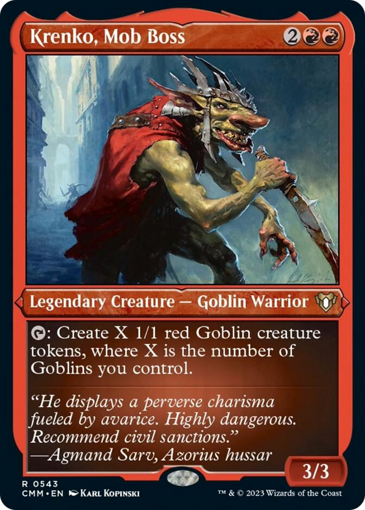 Krenko, Mob Boss (Foil Etched) [Commander Masters] | Fandemonia Ltd
