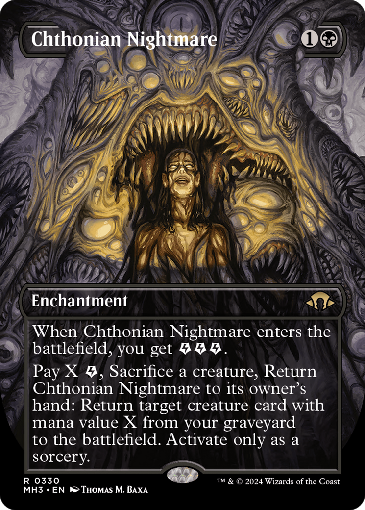 Chthonian Nightmare (Borderless) [Modern Horizons 3] | Fandemonia Ltd