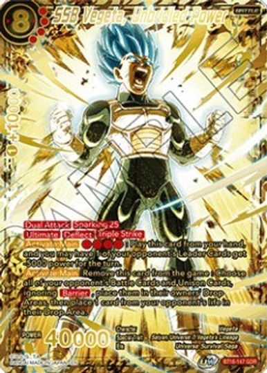 SSB Vegeta, Unbridled Power (God Rare) (BT16-147) [Tournament Promotion Cards] | Fandemonia Ltd