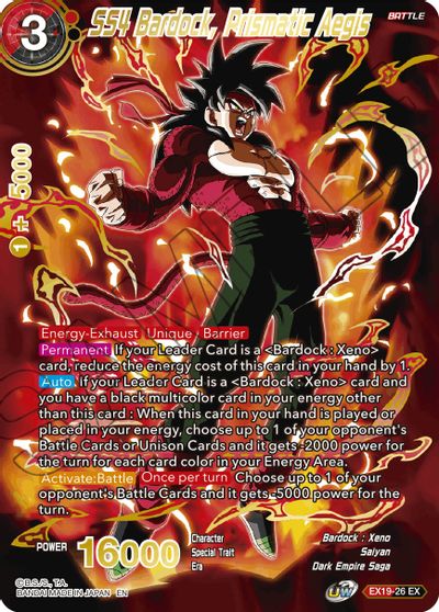 SS4 Bardock, Prismatic Aegis (EX19-26) [Special Anniversary Set 2021] | Fandemonia Ltd