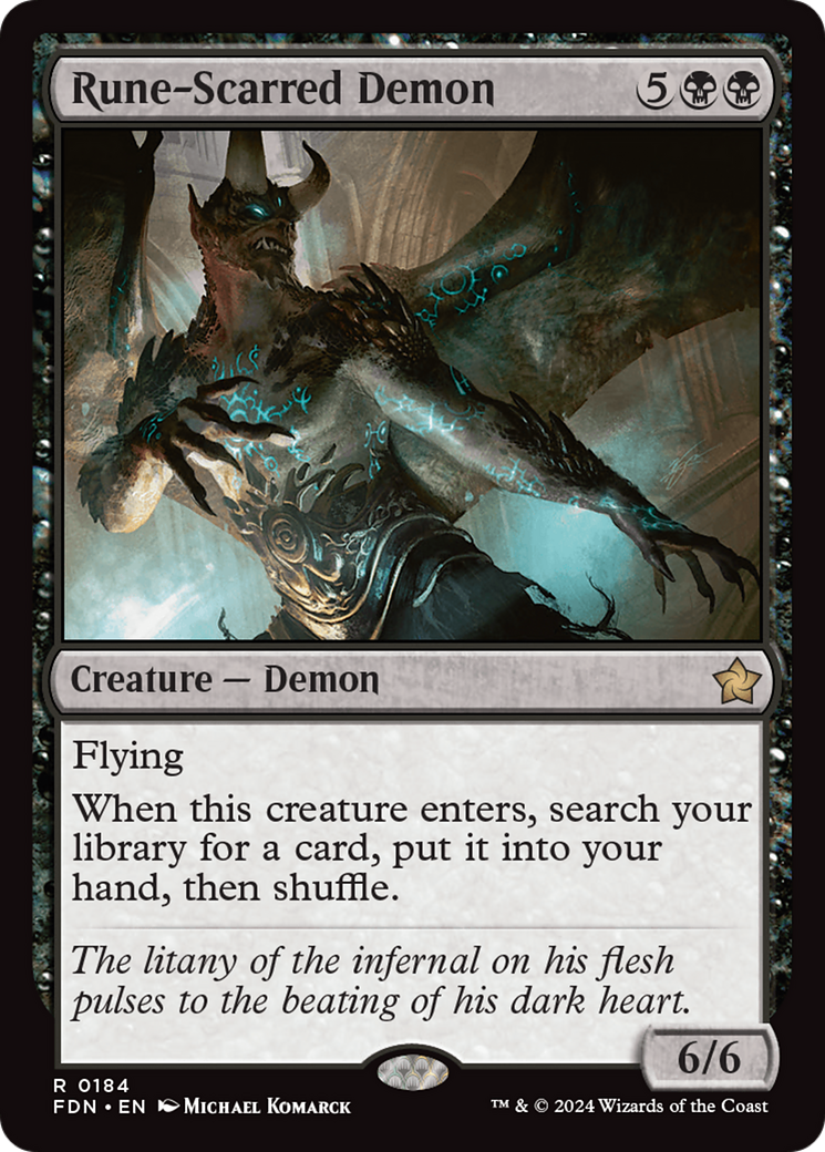 Rune-Scarred Demon [Foundations] | Fandemonia Ltd