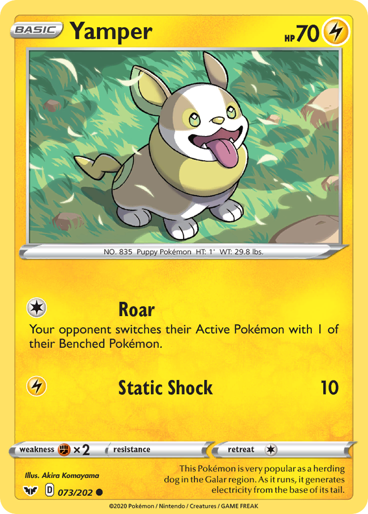 Yamper (073/202) [Sword & Shield: Base Set] | Fandemonia Ltd