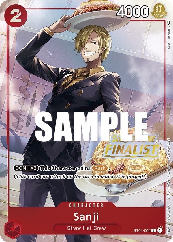 Sanji (Offline Regional 2023) [Finalist] [One Piece Promotion Cards] | Fandemonia Ltd