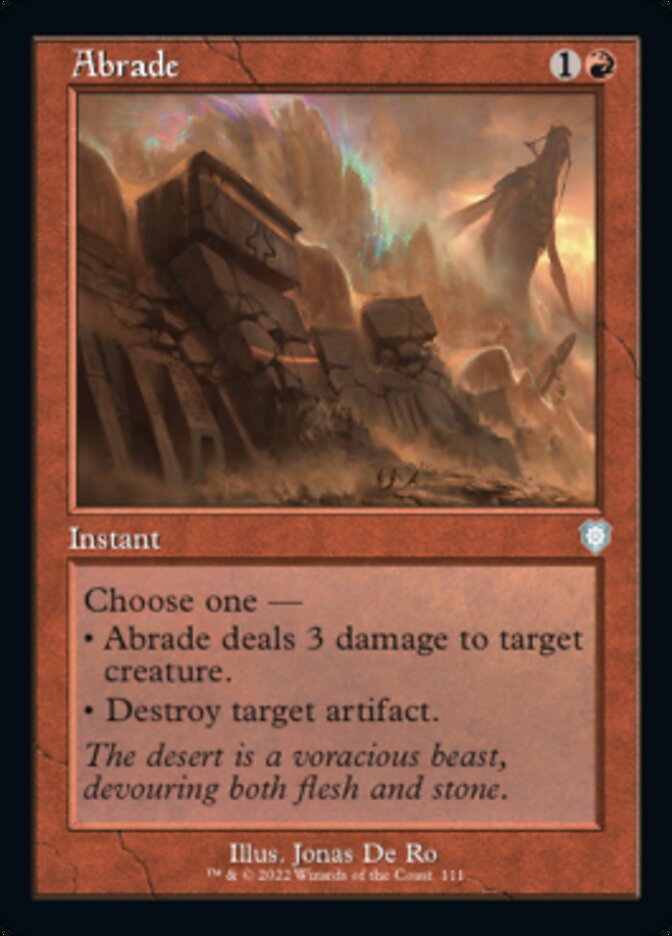 Abrade (Retro) [The Brothers' War Commander] | Fandemonia Ltd