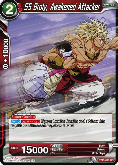 SS Broly, Awakened Attacker (BT15-021) [Saiyan Showdown] | Fandemonia Ltd