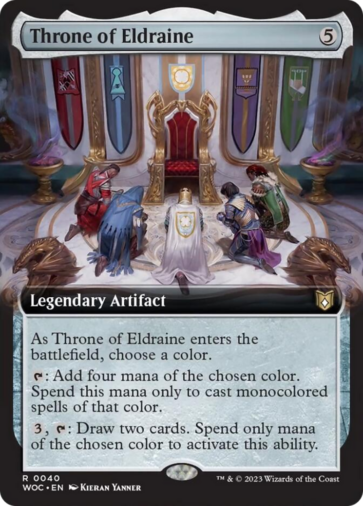 Throne of Eldraine (Extended Art) [Wilds of Eldraine Commander] | Fandemonia Ltd