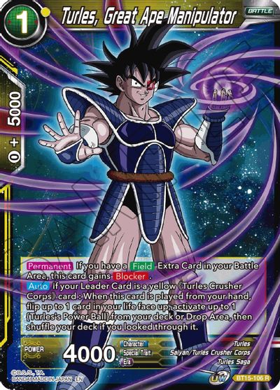 Turles, Great Ape Manipulator (BT15-106) [Saiyan Showdown] | Fandemonia Ltd