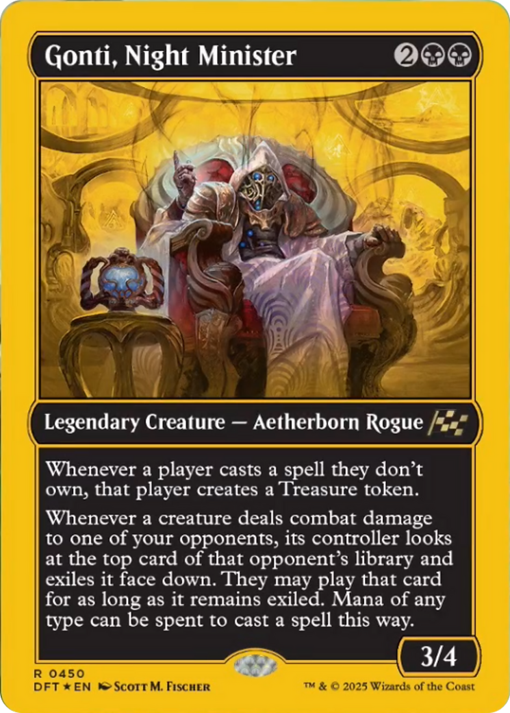 Gonti, Night Minister (First-Place Foil) [Aetherdrift] | Fandemonia Ltd
