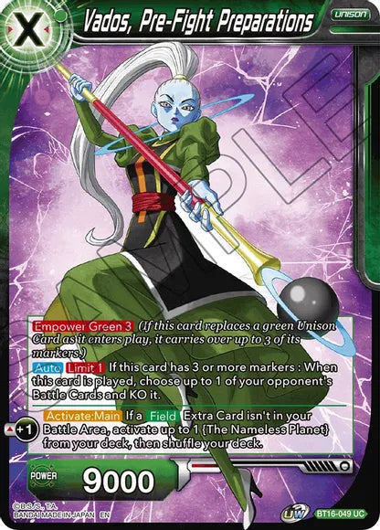 Vados, Pre-Fight Preparations (BT16-049) [Realm of the Gods] | Fandemonia Ltd