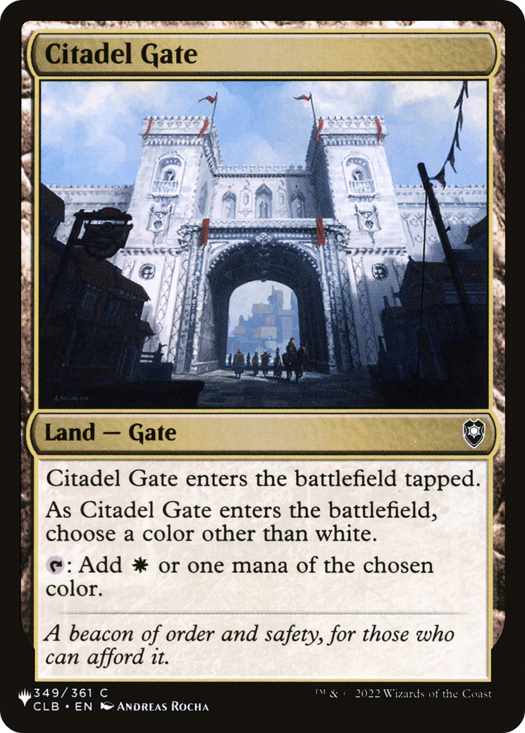 Citadel Gate [The List] | Fandemonia Ltd