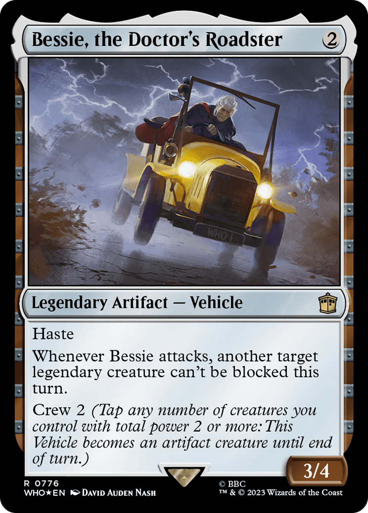 Bessie, the Doctor's Roadster (Surge Foil) [Doctor Who] | Fandemonia Ltd