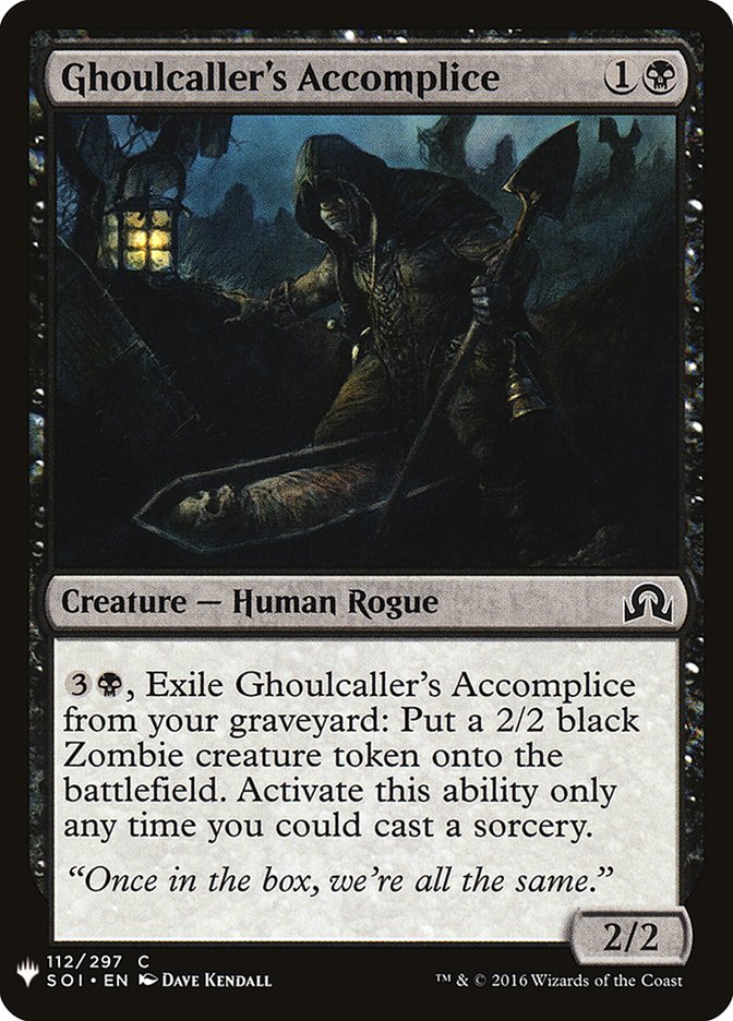 Ghoulcaller's Accomplice [Mystery Booster] | Fandemonia Ltd