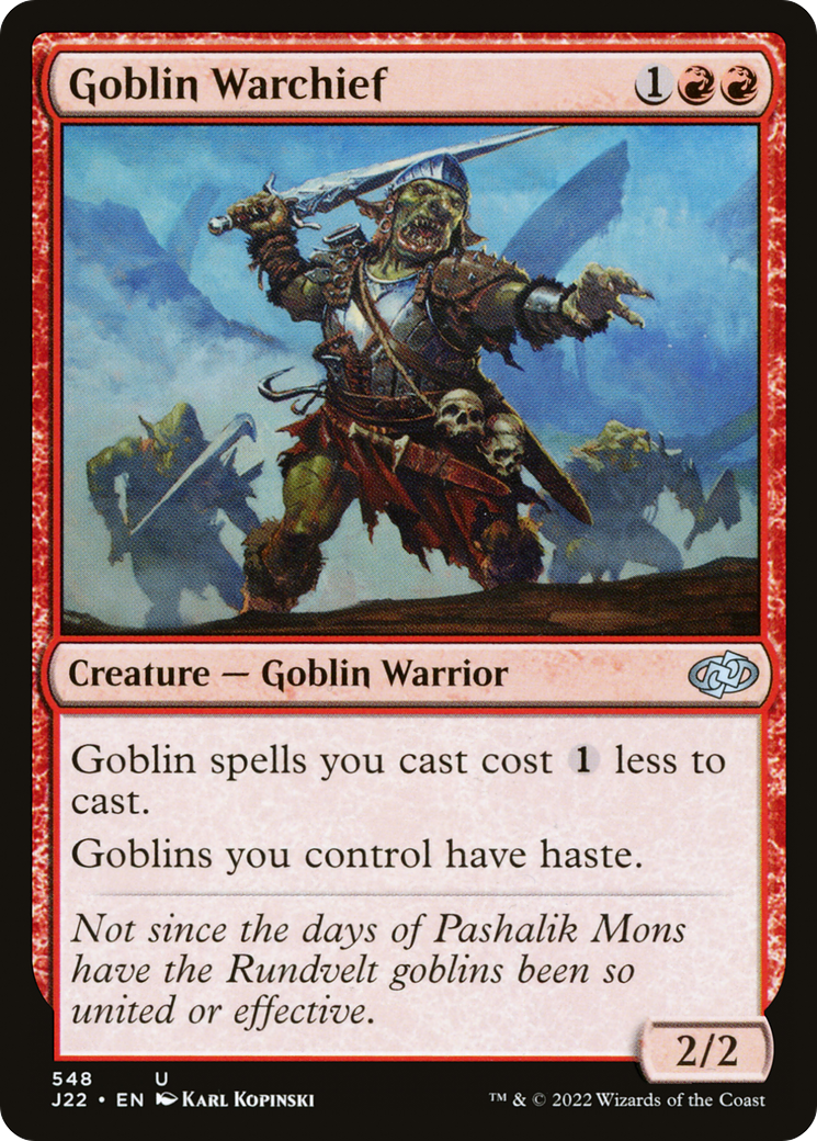 Goblin Warchief [Jumpstart 2022] | Fandemonia Ltd