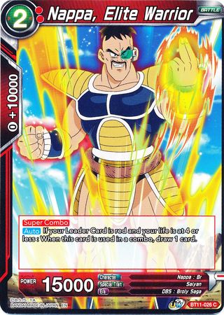 Nappa, Elite Warrior (BT11-026) [Vermilion Bloodline] | Fandemonia Ltd