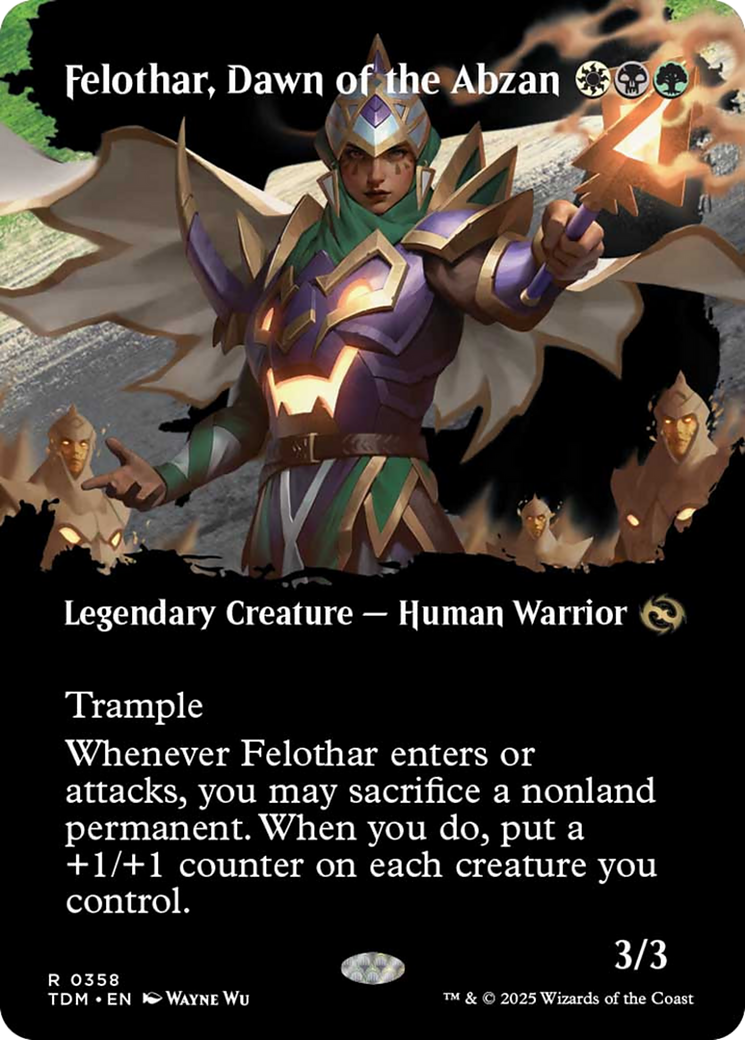 Felothar, Dawn of the Abzan (Borderless) [Tarkir: Dragonstorm] | Fandemonia Ltd